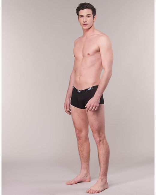 Emporio Armani Black Core 3 Pack Boxer Shorts for men