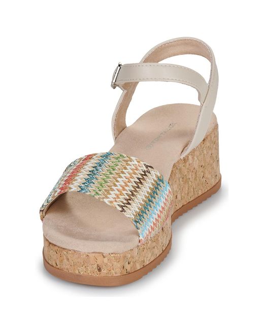 Tom Tailor Metallic Wedge Sandals Chanell