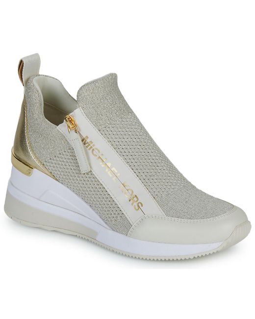 MICHAEL Michael Kors ALLIE JOGGER Beige  Free delivery  Spartoo UK    Shoes Low top trainers Child  6639