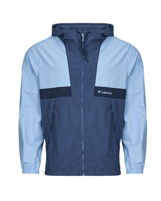 Columbia Blue Jacket Spire Valley Hooded Windbreaker for men