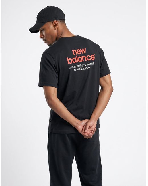 New Balance Black T Shirt Intelligent T-shirt for men