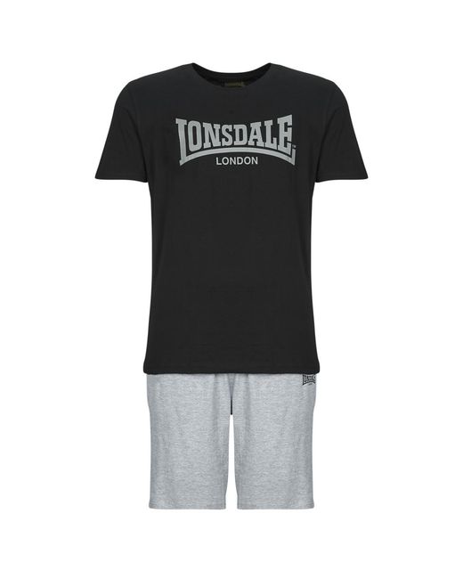 Lonsdale Black Tracksuits Moy for men