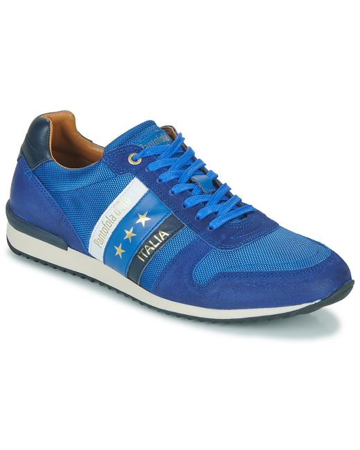 Pantofola D'oro Blue Shoes (trainers) Rizza N Uomo Low for men