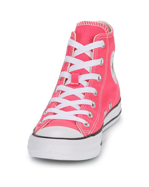 Converse Pink Shoes (high-top Trainers) Chuck Taylor All Star