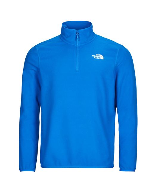 The North Face Blue Fleece Jacket 100 Glacier 1/4 Zip for men