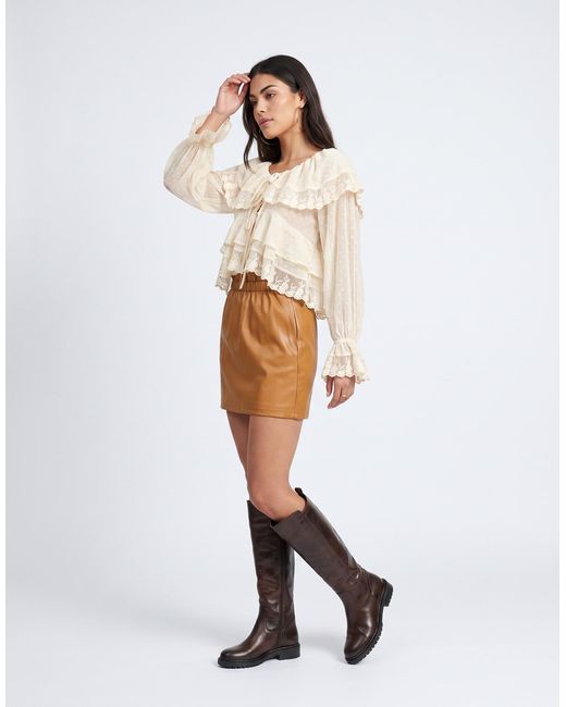 Betty London Natural Lili Women's Skirt In Brown