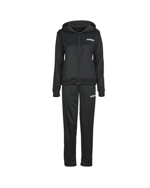 Adidas Black Tracksuits Essentials Linear Track Suit