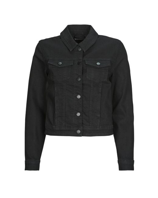 Jdy Black Denim Jacket Moon