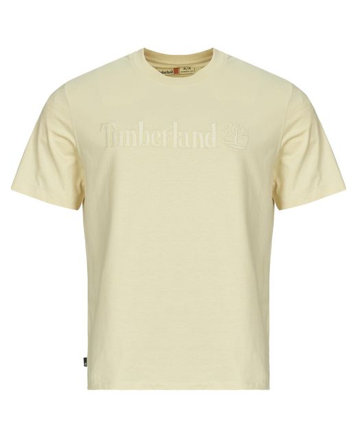 Timberland Yellow T Shirt Hampthon Short-sleeve Tee for men