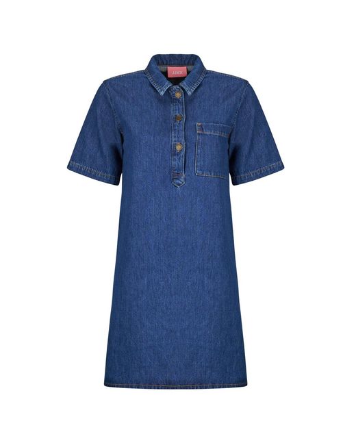 JJXX Blue Dress Jxamara Sille Ss Short