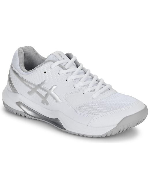 Asics White Tennis Trainers (shoes) Gel-dedicate 8