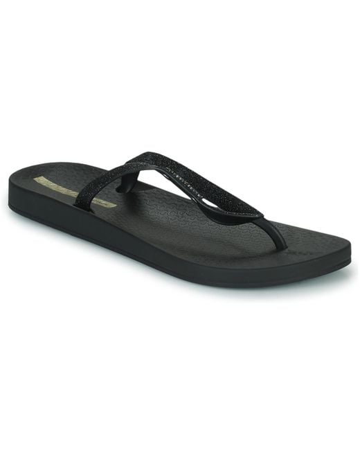 Ipanema Black Anatomic Lolita Glitter Flip Flops / Sandals (shoes)