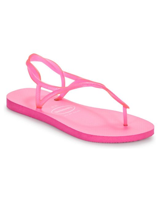 Havaianas Pink Sandals Luna Neon