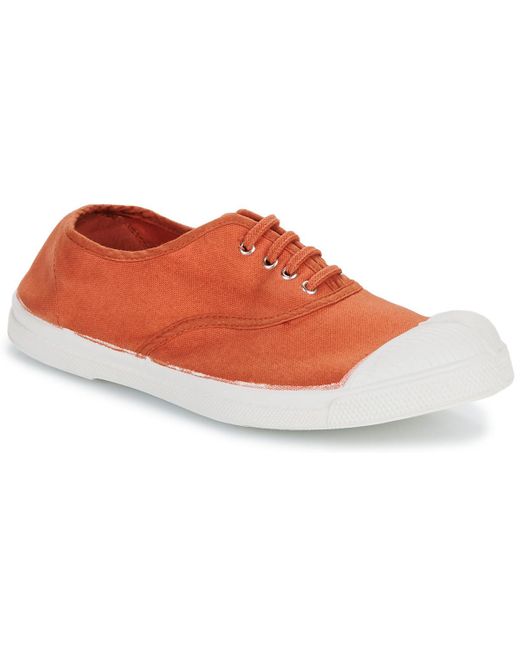 Bensimon Orange Shoes (trainers) Tennis Lacet