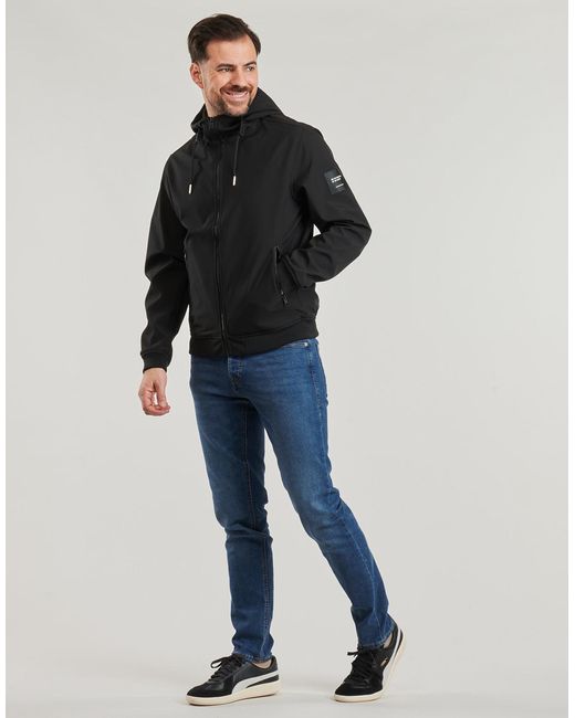 Jack & Jones Black Jacket Jjebasic Softshel for men