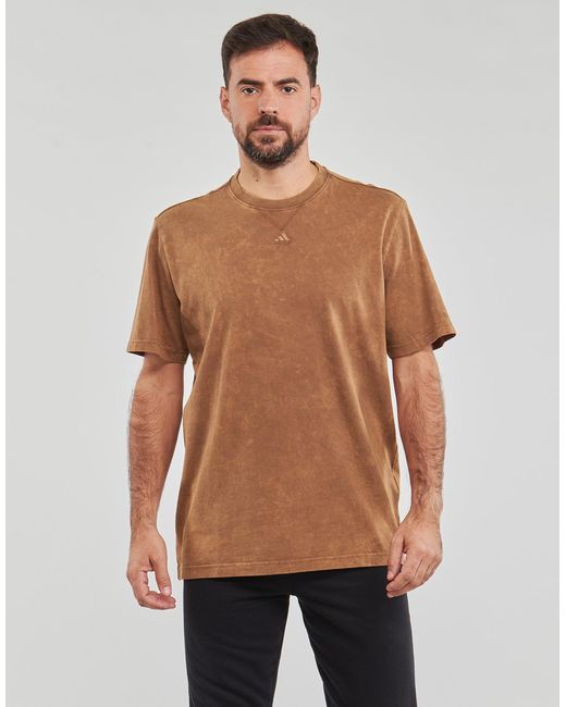 Adidas Brown T Shirt All Szn W T for men