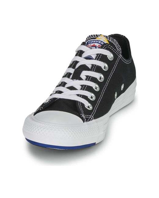 Converse Blue Shoes (trainers) Chuck Taylor All Star Logo Stacked - Ox