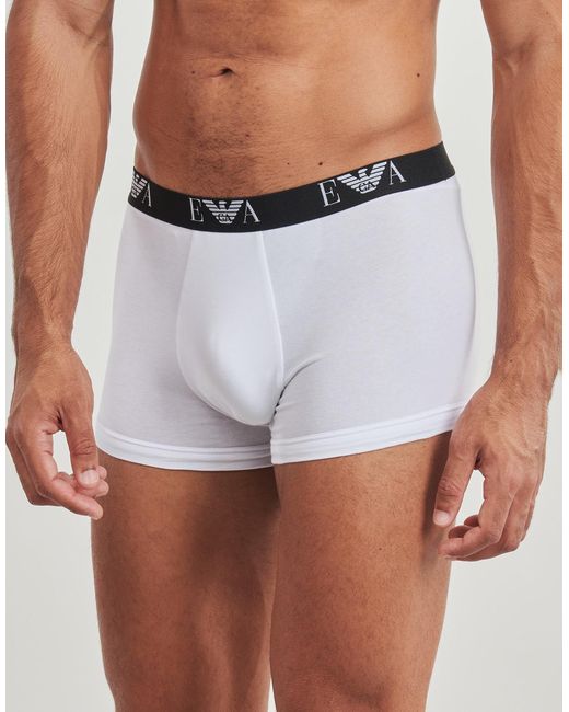 Emporio Armani Blue Boxer Shorts 3 Pack Trunk Af14131 for men