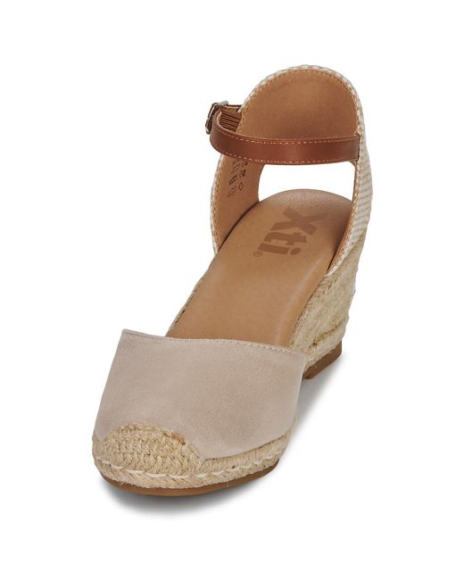 Xti Brown Wedge Sandals 140746