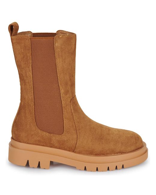 Moony Mood Brown Mid Boots Paula