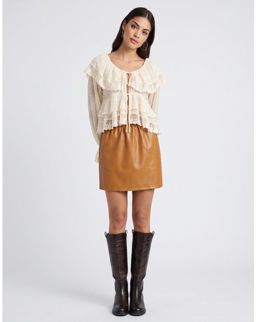 Betty London Natural Lili Women's Skirt In Brown