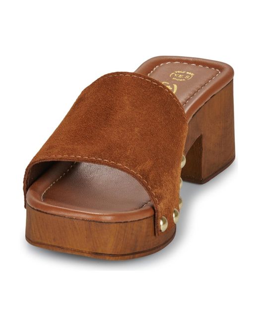 Betty London Brown Mules / Casual Shoes Lola