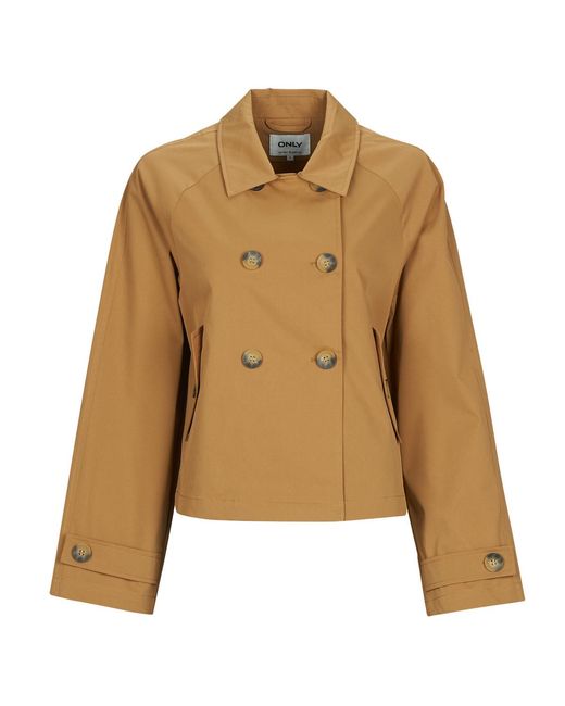 ONLY Brown Trench Coat Onlapril Life Short