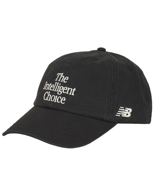 New Balance Black Cap Panel The Intelligent Choice Hat