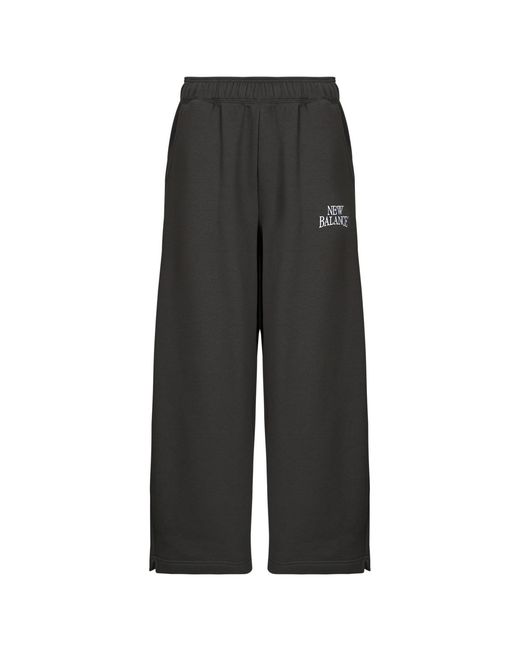 New Balance Gray Tracksuit Bottoms Linear Heritage Fleece Barrel Pant
