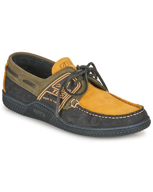 Tbs Blue Boat Shoes Globek for men