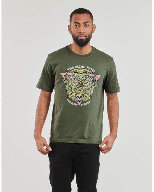 Element Green T Shirt Timber The King Ss for men