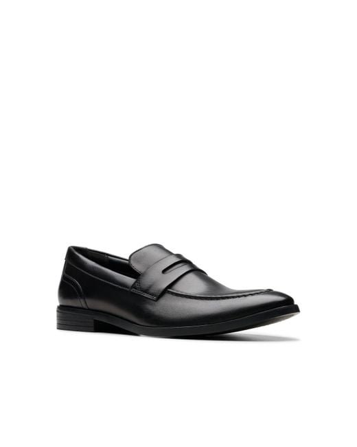 Clarks Black Loafers / Casual Shoes Brandon Step for men