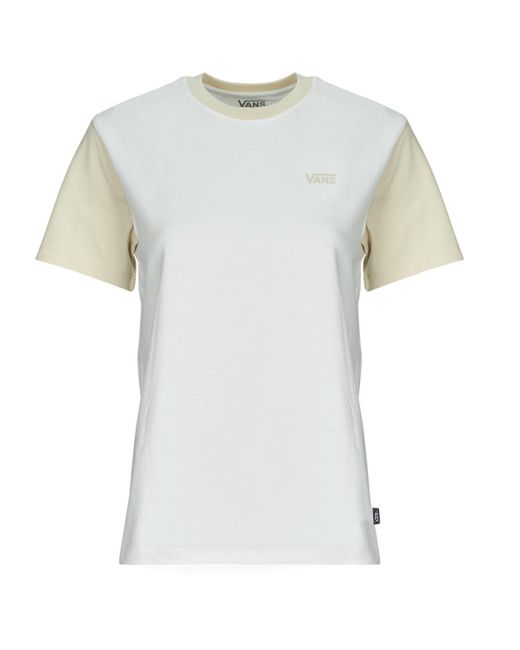 Vans White T Shirt Colorblock Bff Tee