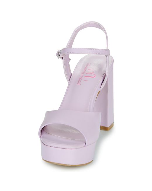Moony Mood Purple Heeled Sandals Gisele