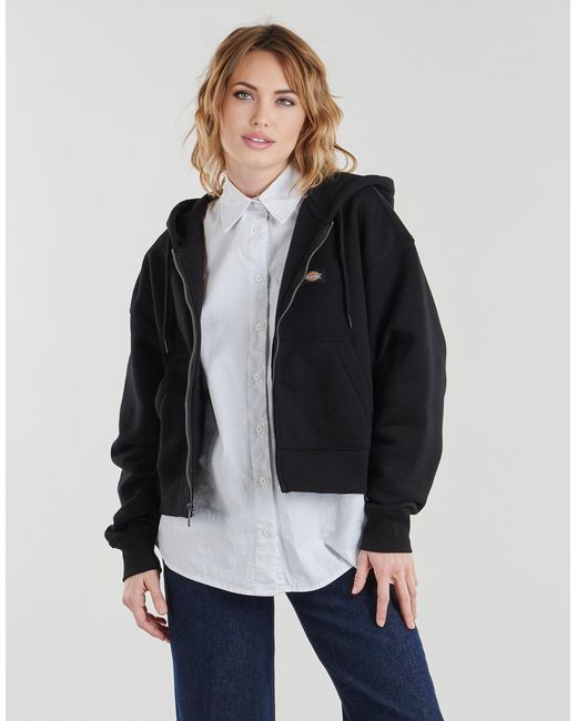 Dickies Black Hoodies Oakport Zip Hoodie