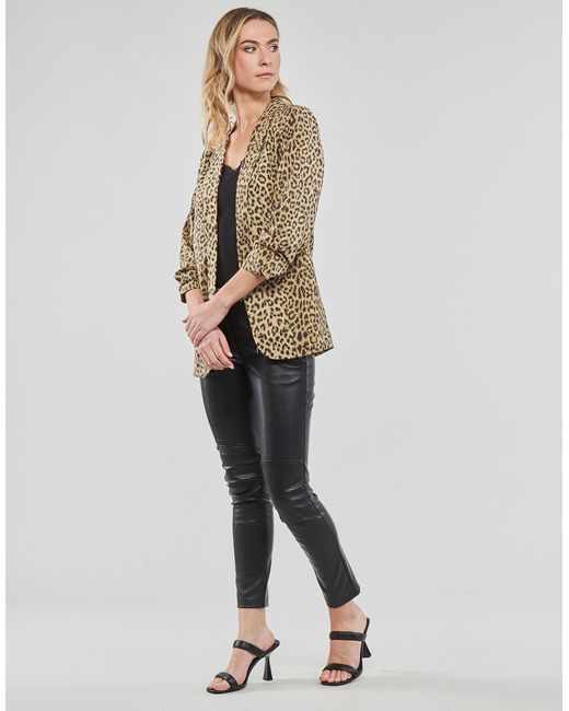 Pieces Natural Jacket Pcboss 3/4 Printed Blazer