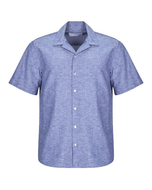 SELECTED Blue Short Sleeved Shirt Slhregsun for men