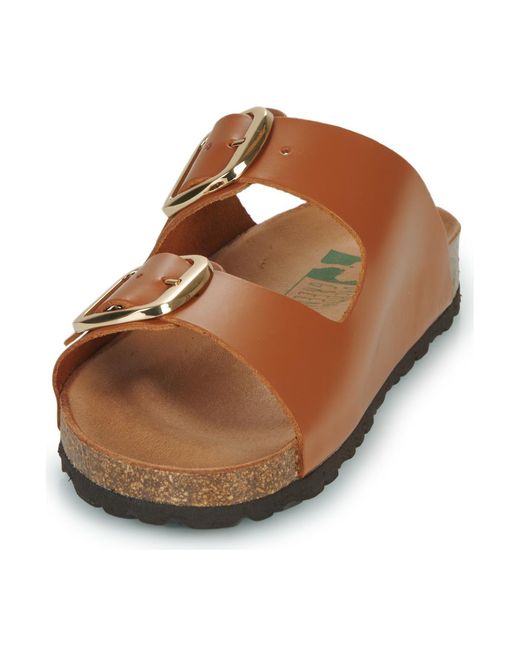 Dream in Green Brown Mules / Casual Shoes Milette