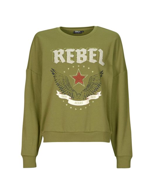 ONLY Green Sweatshirts Onllayla