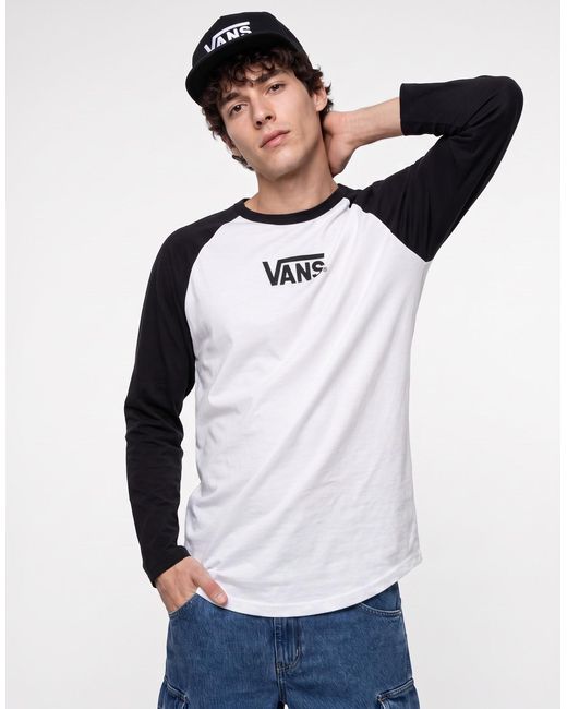 Vans Blue Long Sleeve T-shirt Core Raglan Ls Tee for men