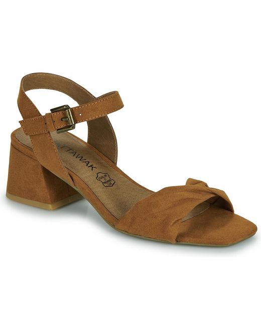 Chattawak Brown Heeled Sandals Lorena
