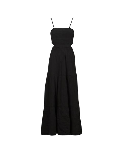 Rip Curl Black Long Dress Premium Surf Maxi Dress
