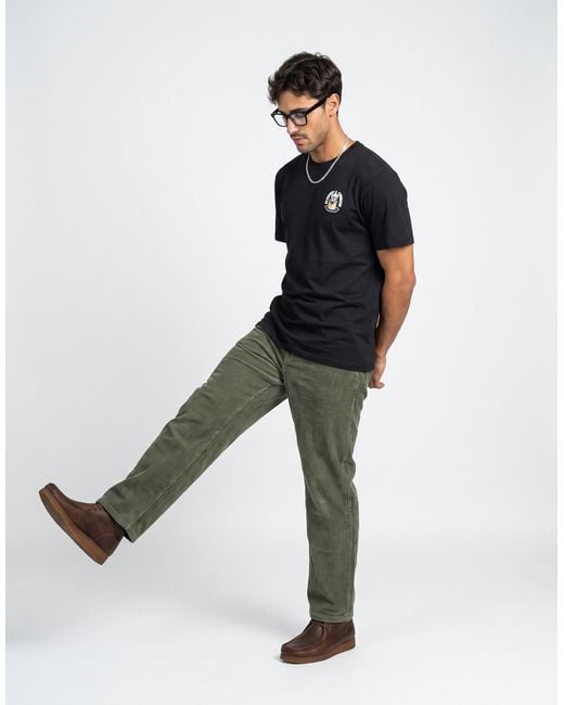 Element Black T Shirt Timber Flower Pot Ss for men