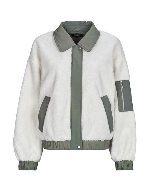 ONLY Gray Jacket Onlsiena Teddy Mix Jacket