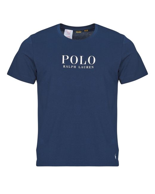 Polo Ralph Lauren Blue T Shirt S/s Crew Sleep Top for men