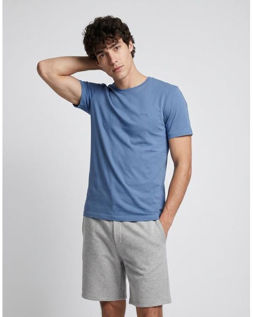 Boss Blue T Shirt Tshirtrn 3p Classic for men
