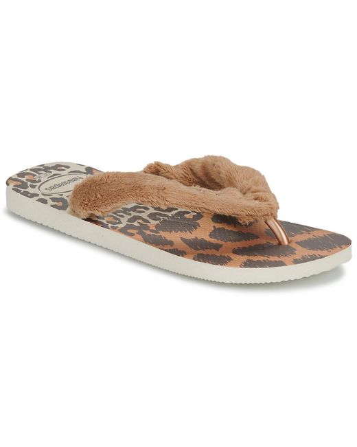Havaianas Brown Flip Flops / Sandals (shoes) Home Fluffy