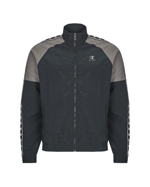 Champion Gray Tracksuit Jacket Full Zip Top for men