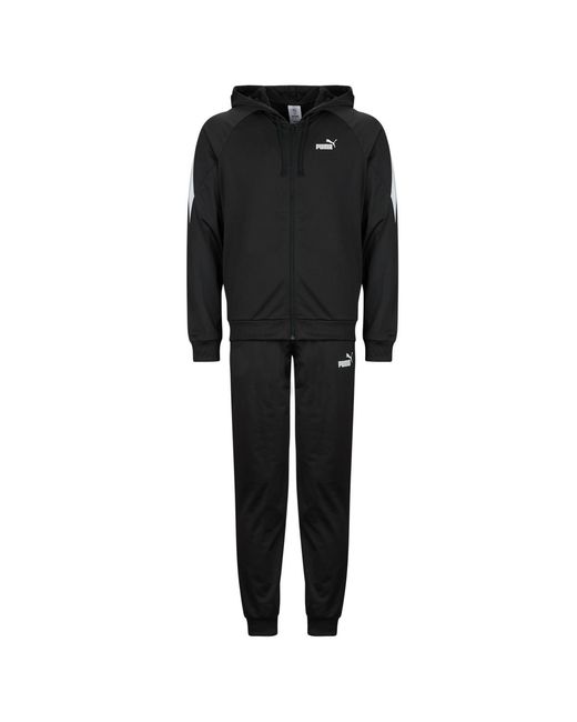 PUMA Black Tracksuits Hooded Poly Suit for men