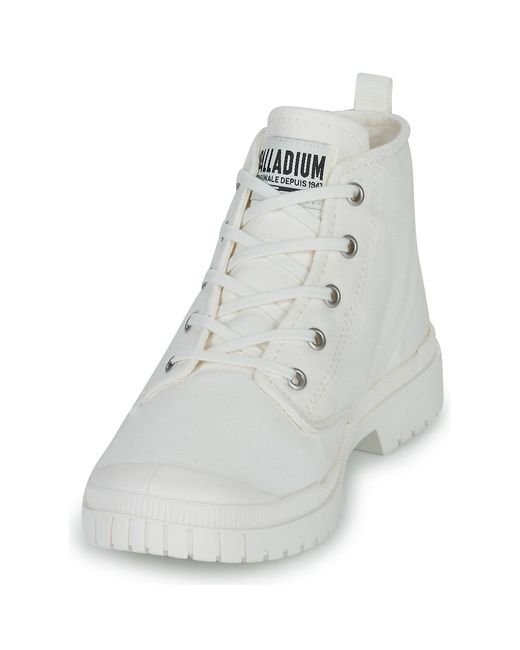 Palladium White Shoes (high-top Trainers) Pampa Sp20 Hi Cvs